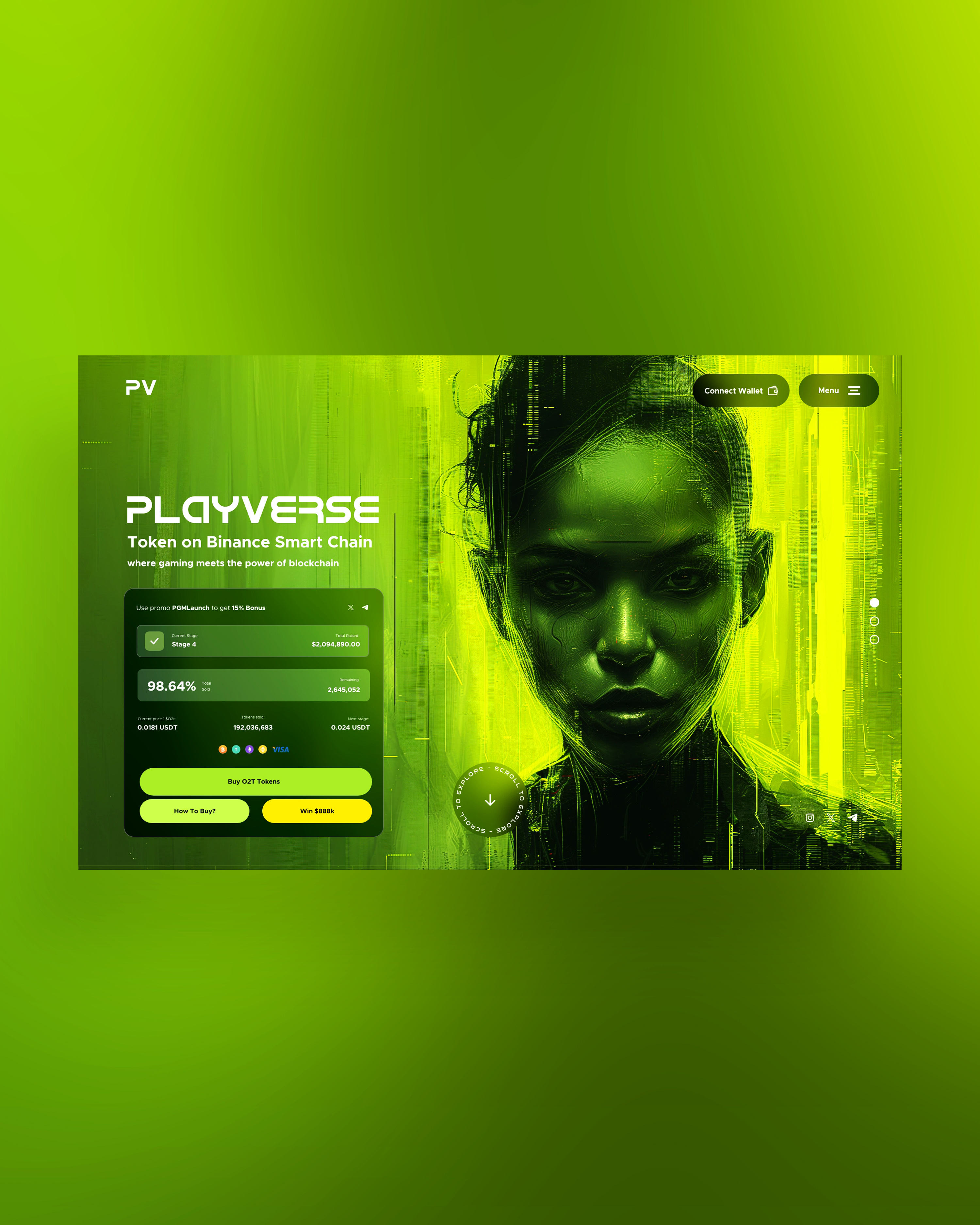 PlayVerse Web Ui Landing Shot ai blockchain branding crypto design gaming graphic design illustration midjourney photography ui ui design ux ux design web design