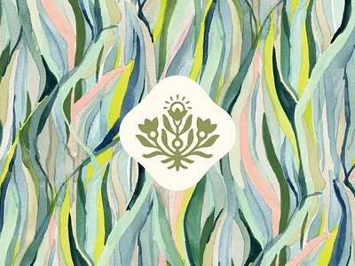 Marie Boudon Brand Design artist branding artist logo brand design branding design floral logo flower logo graphic design illustration logo logo design