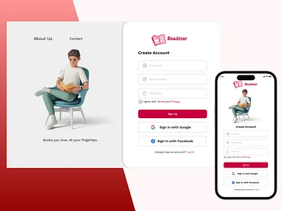 Log in Page desktop view log in page mobile app ui ui design uiux user interface webapps