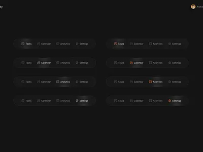 Clarity Navigation Exploration design glass glass effect navigation ui ui design