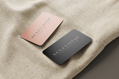 Kenza Home logo minimalist typography vector