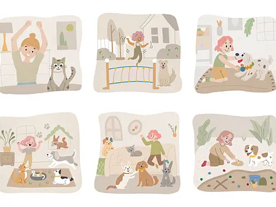 Pet Care Illustration character illustration pet vector