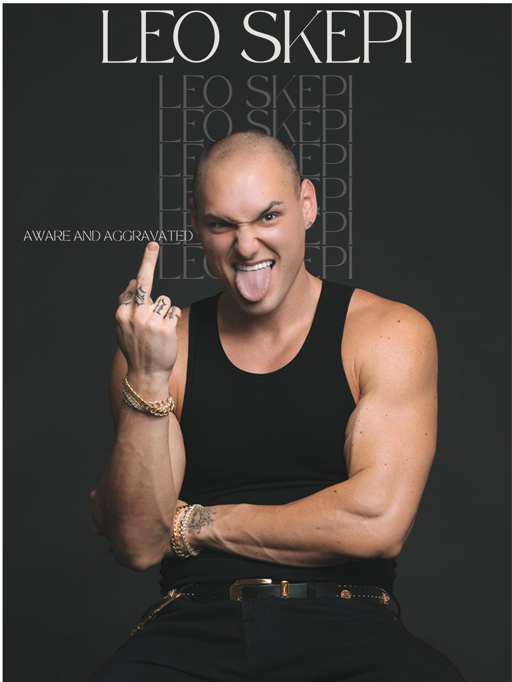 Leo Skepi - Podcast Graphic - Poscast Flyer design flyer illustration leo skepi podcast cover podcast flyer talk show youtube cover