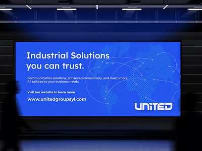 United Corp. - Advert brand branding business corporate corporation eco hvac industrial logo logo design systems tech technical technician ui united visual design visual identity