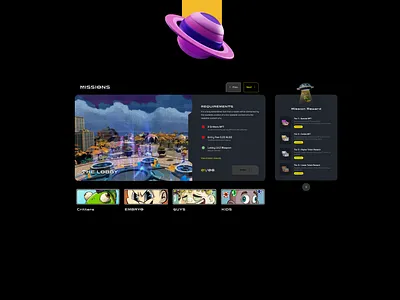 Missions | Web 3 design illustration uiux web3 webapp