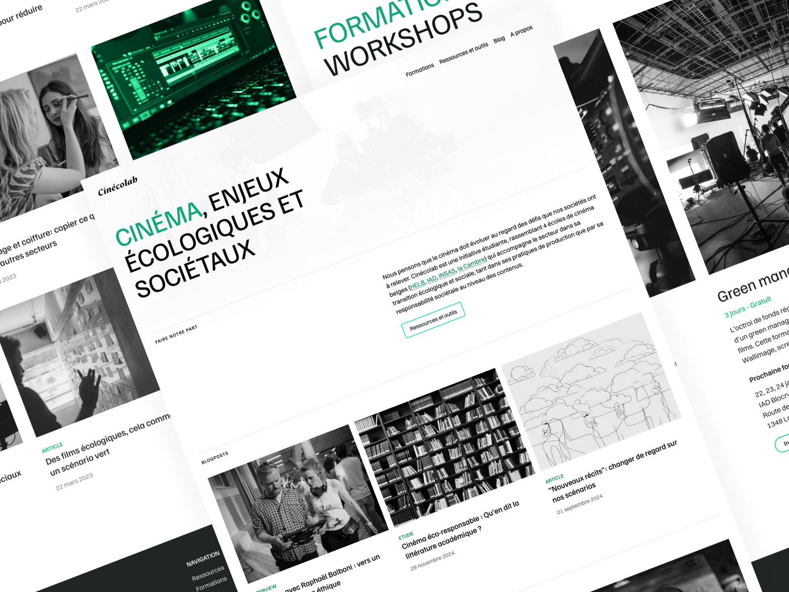 Cinécolab design web webdesign