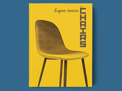 The Chairs Book Cover book book cover book design chairs cover design digital illustration literature play theater