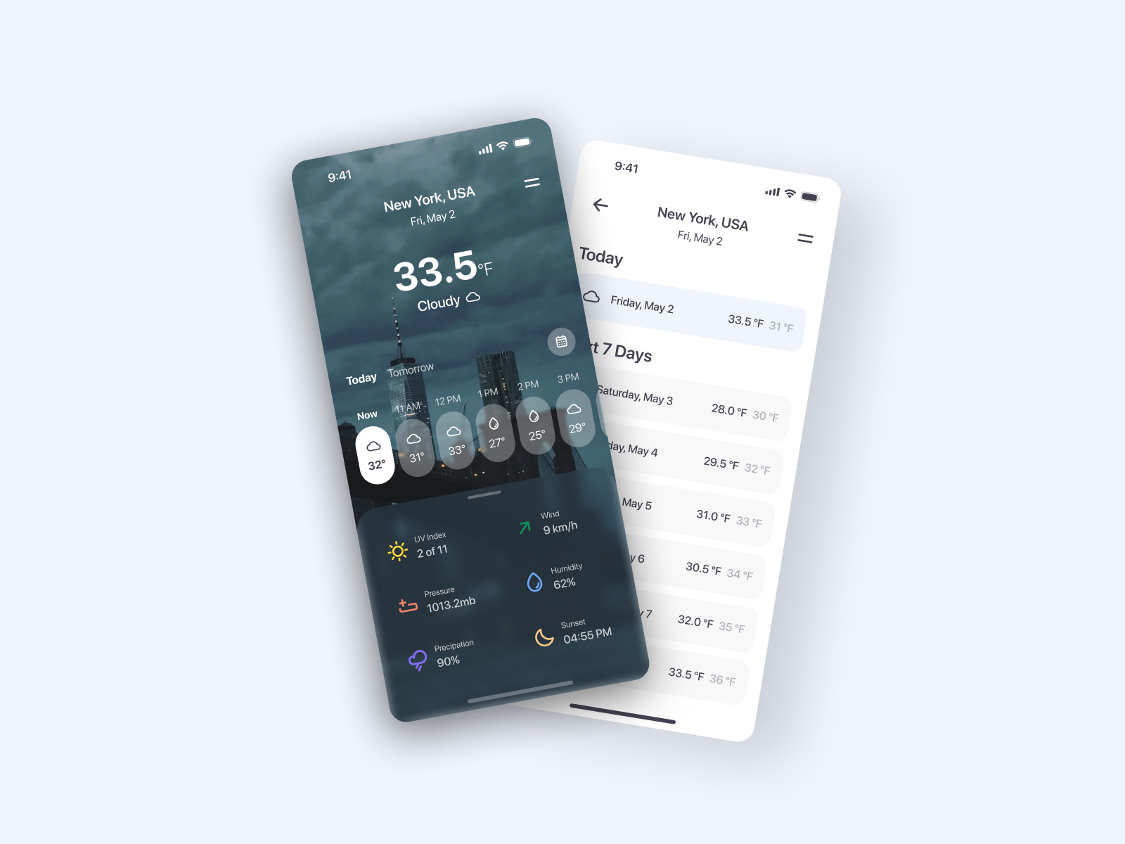 Example of Mobile App Designs  (Ios/Android)