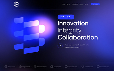 Digital Brand Landing Page branding creative design graphic design web