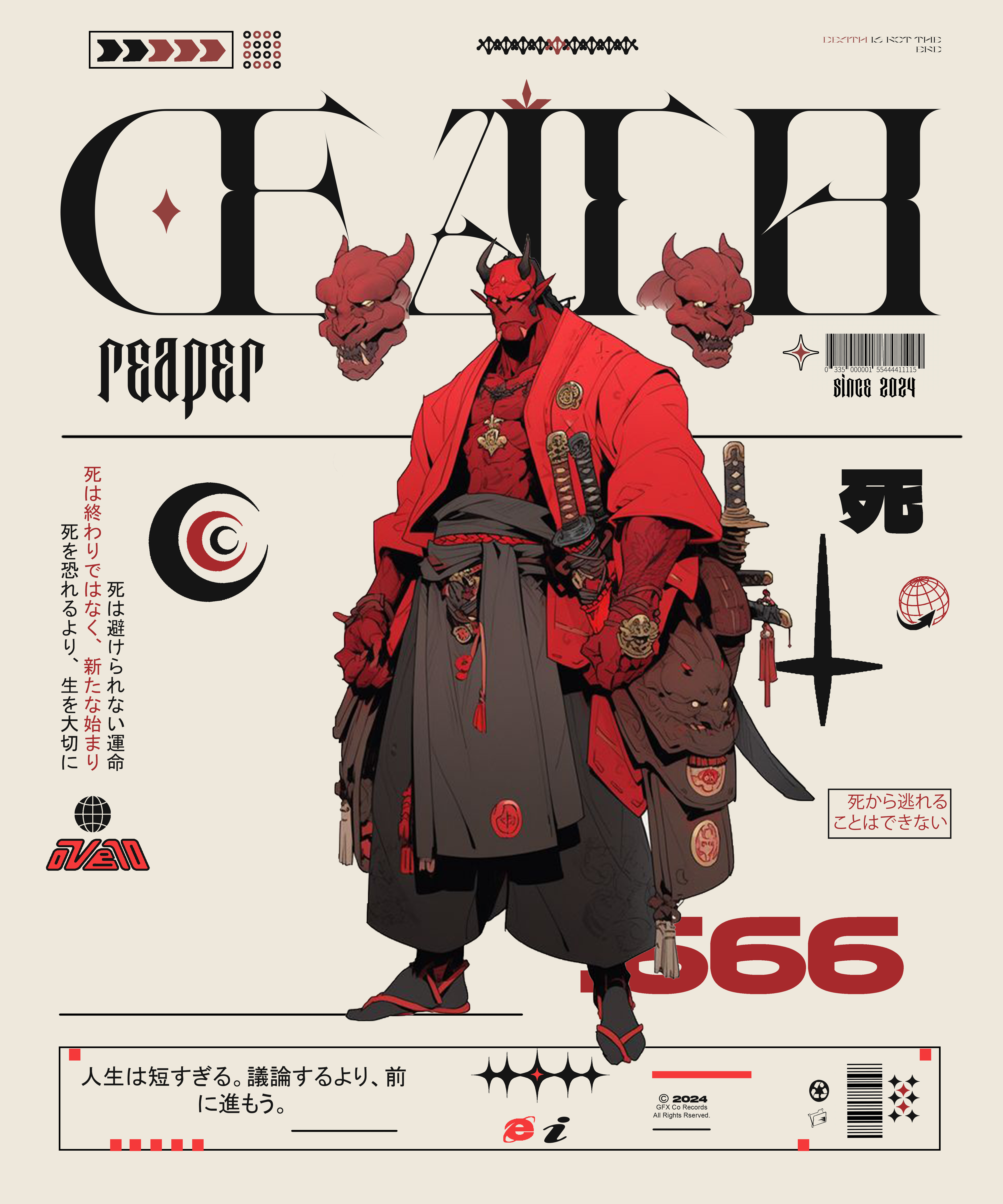 Death graphic design poster