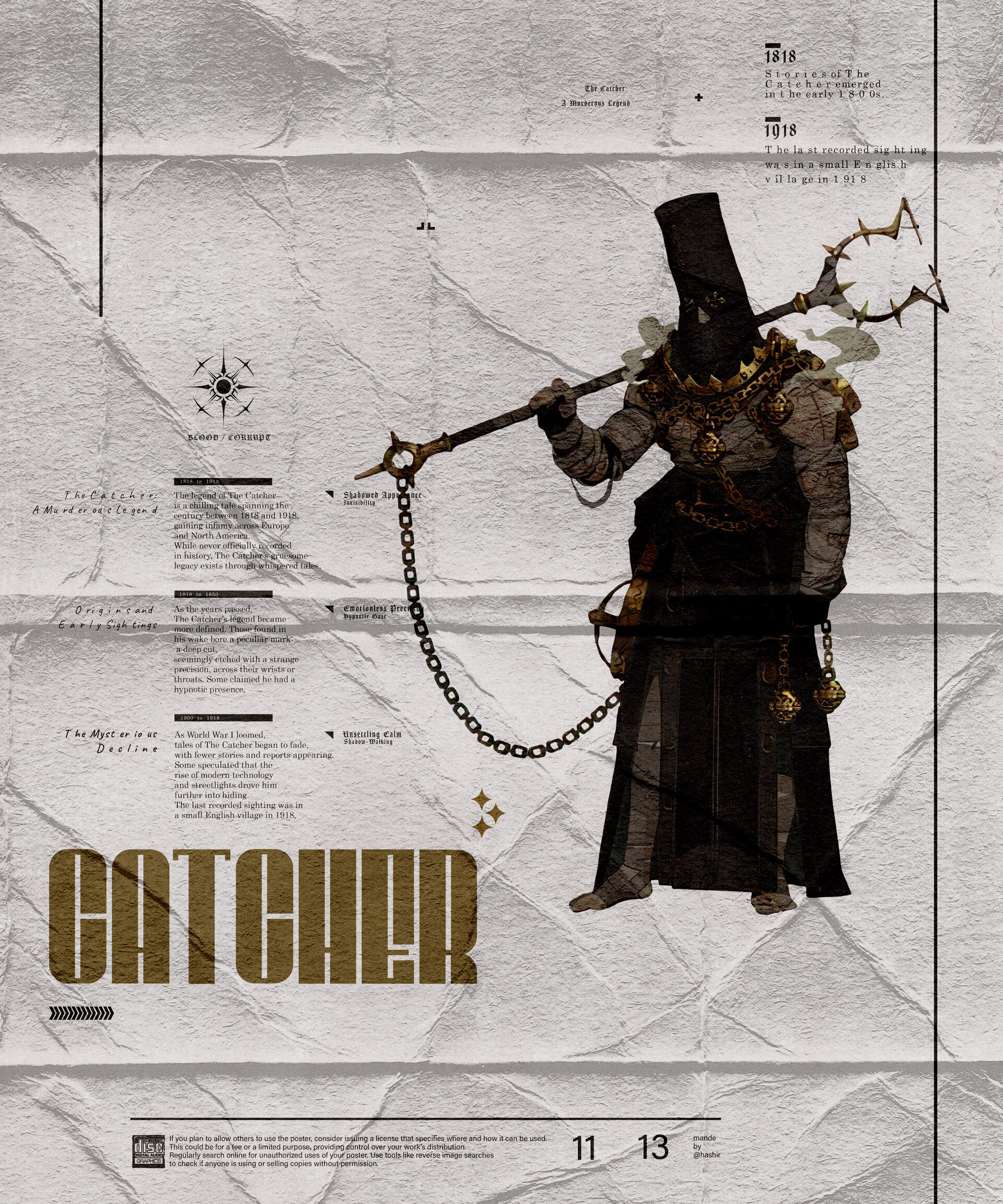 Catcher graphic design poster