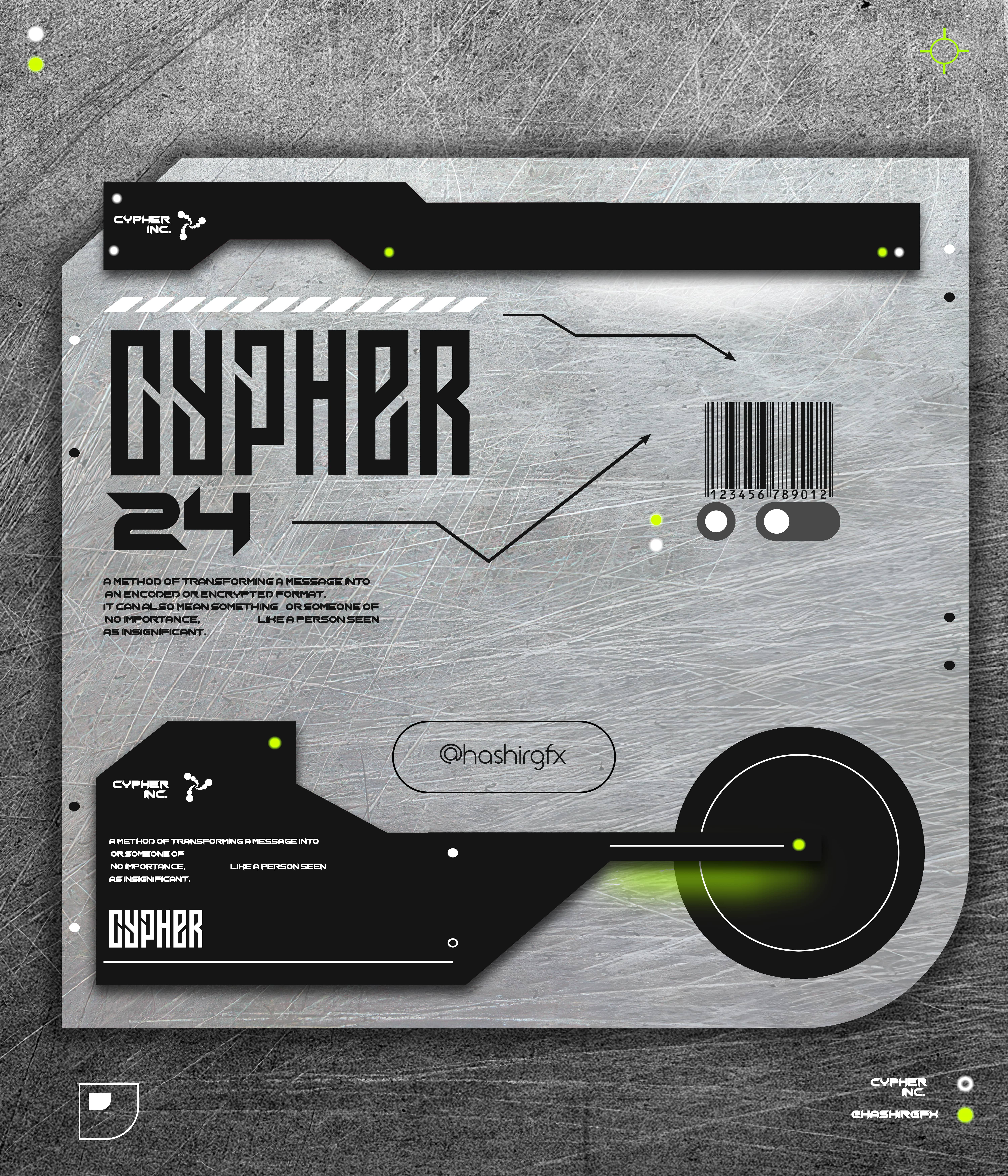 Cypher graphic design poster