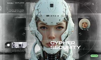 Cypher Security graphic design ui