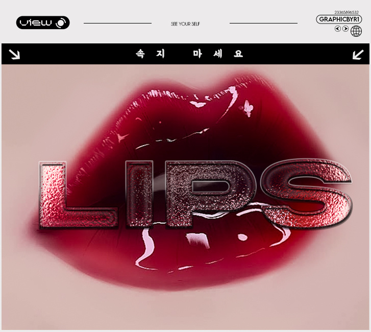 Lips graphic design
