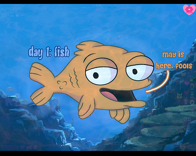 Maycean Day 1: fish art post art tag digital art drawing fan art illustration