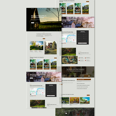 Escape to Design – Cottage Booking UX/UI Concept. 3d animation app branding design figma graphic design home landing landingpage logo motion graphics typography ui uiux ux web webiste