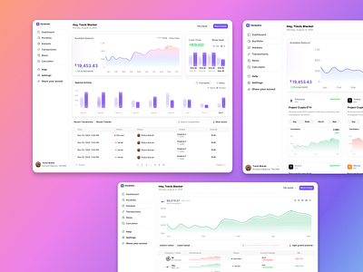 Clandestine – Web3 Dashboard 16. crypto wallet blockchain blockchain ui branding cleanui crypto dashboard designinspiration digital assets ethereum fintech inteface minimal nft product design purple ui ux web3 web3 branding
