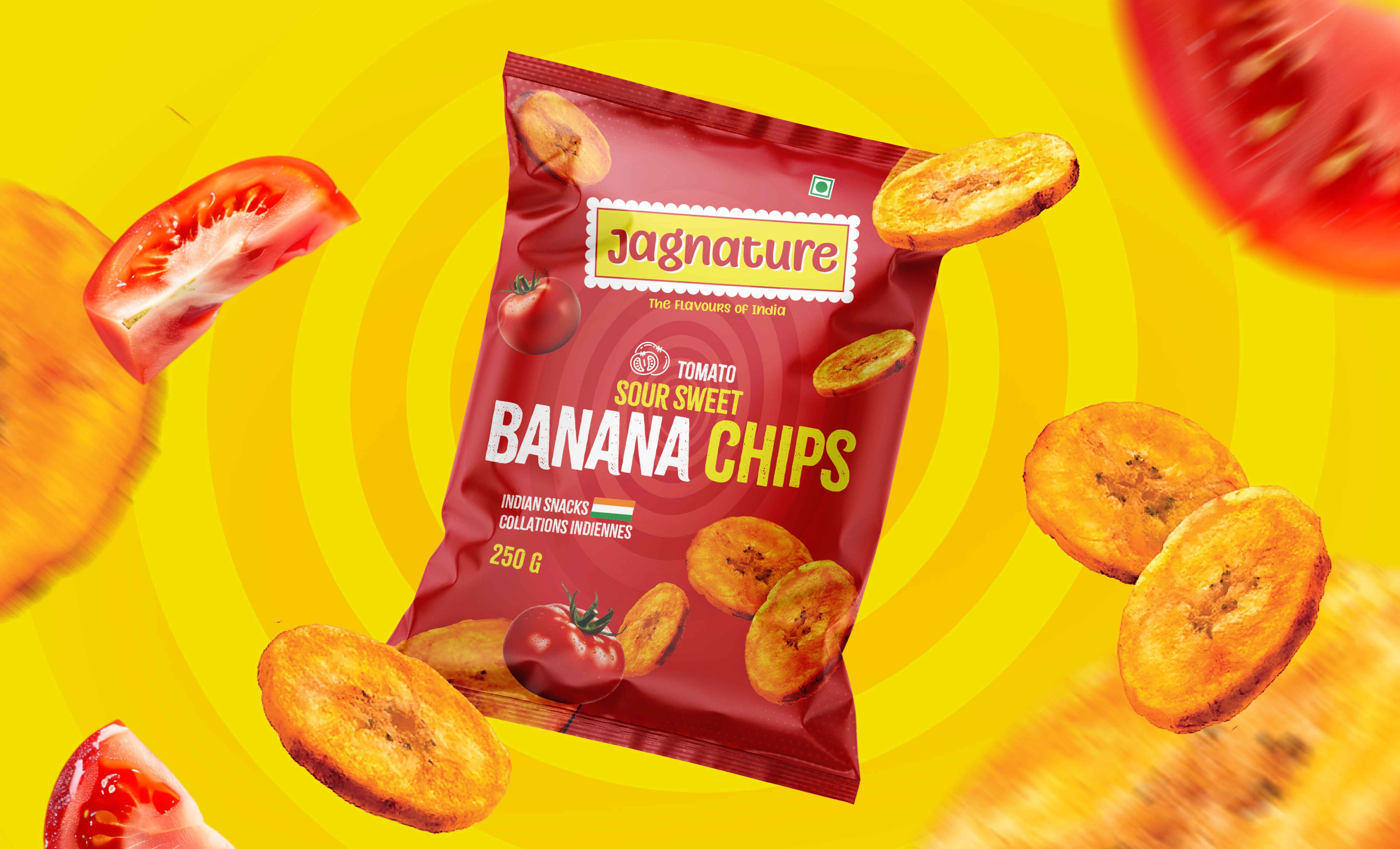 BANANA CHIPS PREMOMUM PRODACT 3d branding graphic design logo ui