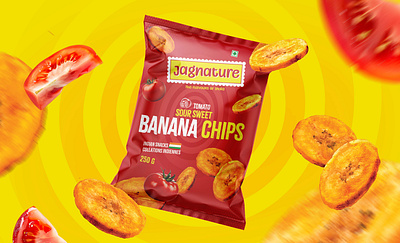 BANANA CHIPS PREMOMUM PRODACT 3d branding graphic design logo ui