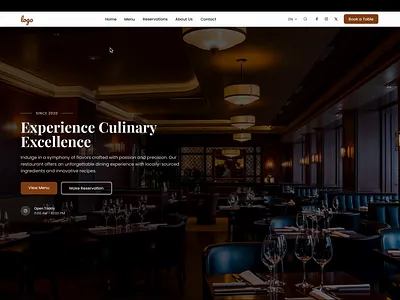 Digital Dining Experience - UI 3d animation branding design finedining graphic design illustration logo mobile modernui motion graphics product design restaurantwebsite trendui ui ui design uiux ux design web design website