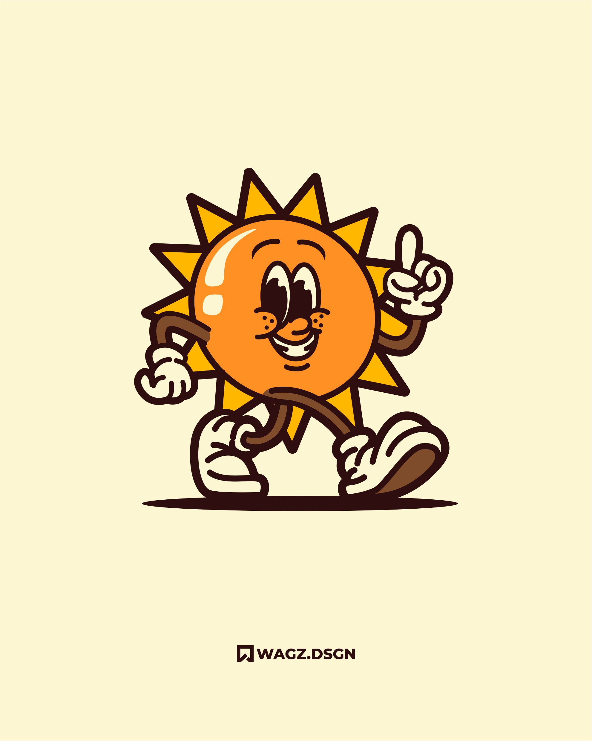 SMILY SUNNY design graphic design illustration logo mascot mascot logo sun sun illustration sun logo sun mascot vector vintage