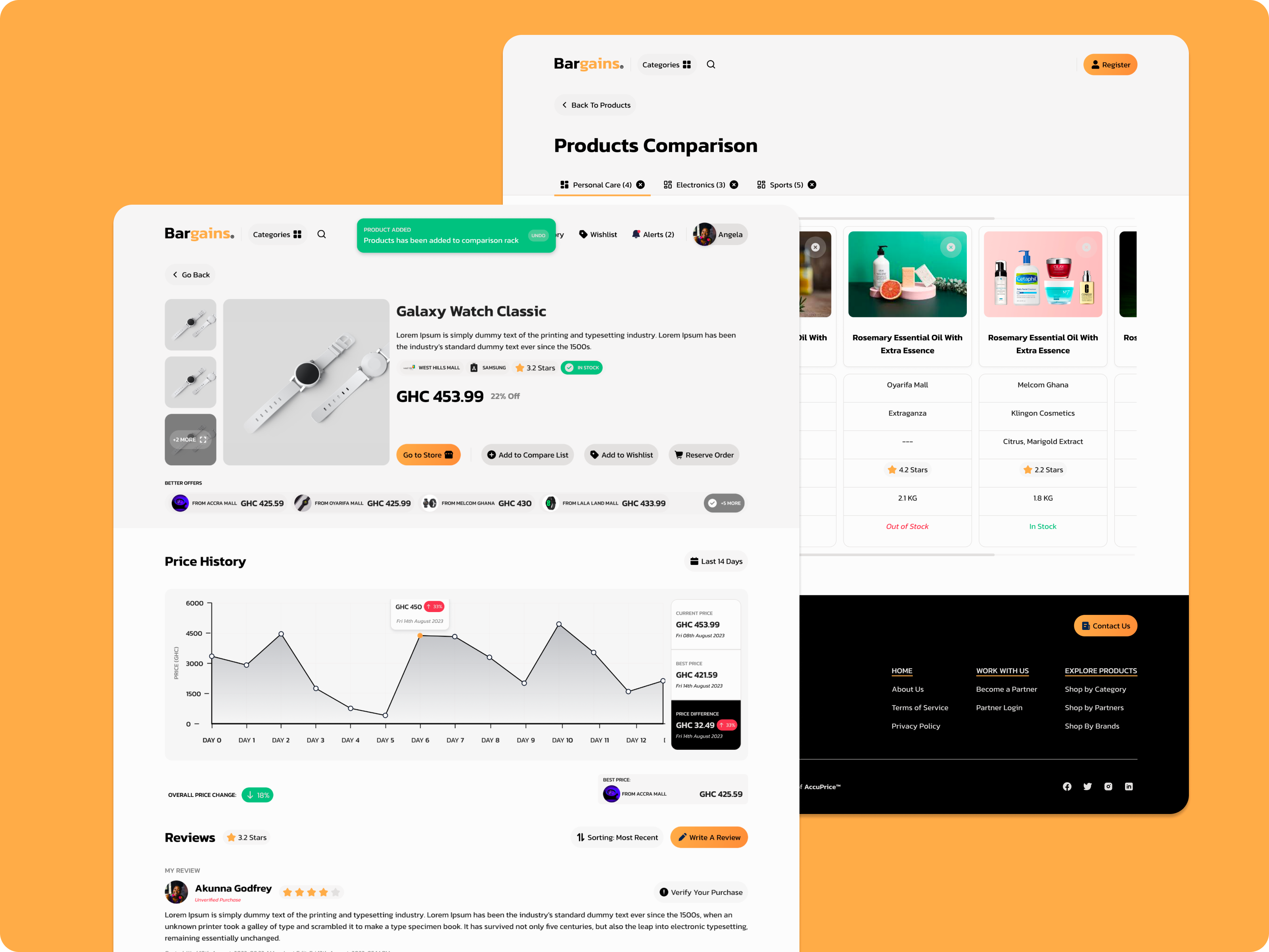 Bargains: Simplifying Online Shopping in Ghana bubble.io figma no code web development online shopping web design