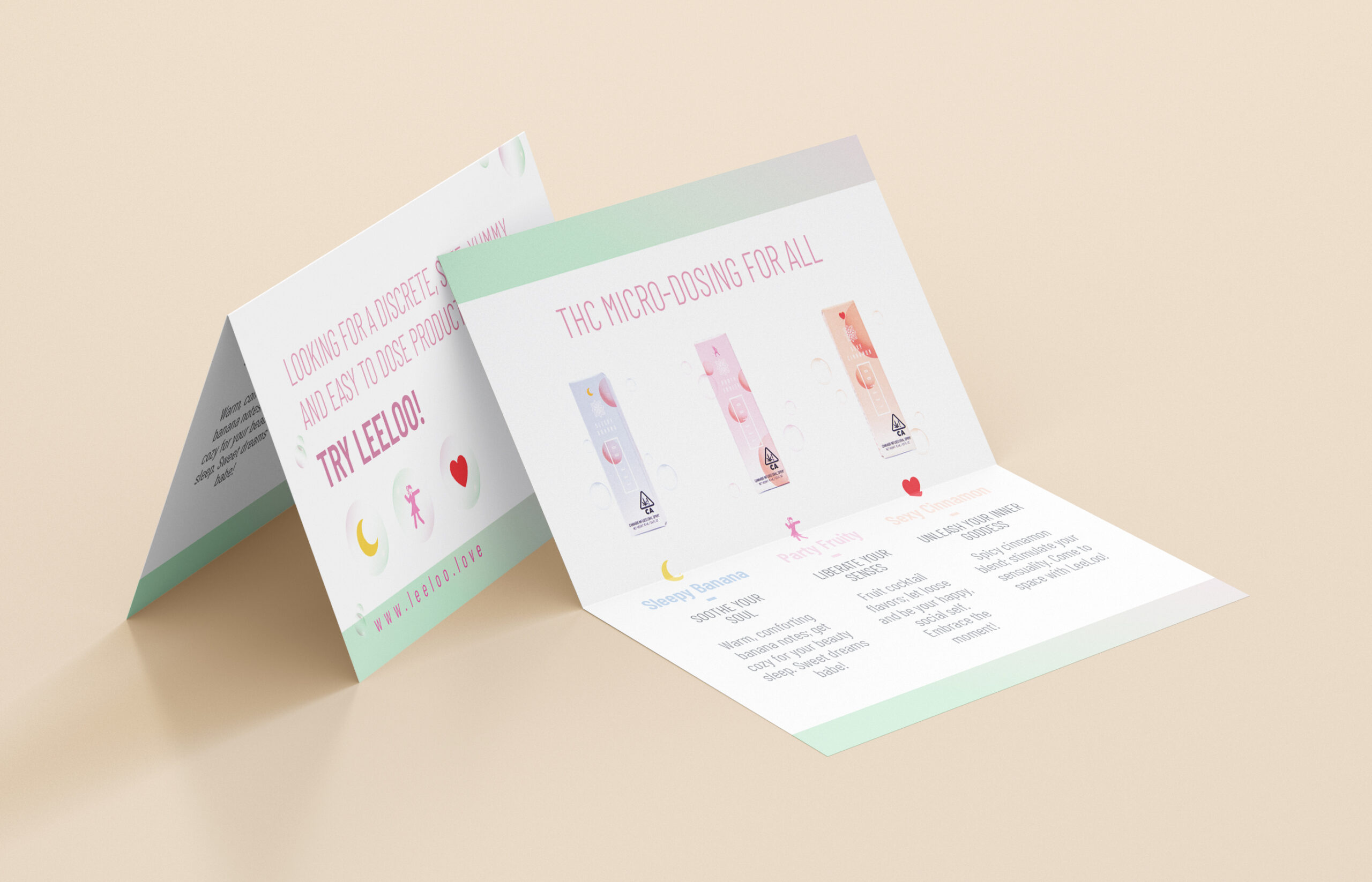 LEELOO Promotional Cards business card card design entertainment graphic design graphicdesign illustration lifestyle marketing promotional card