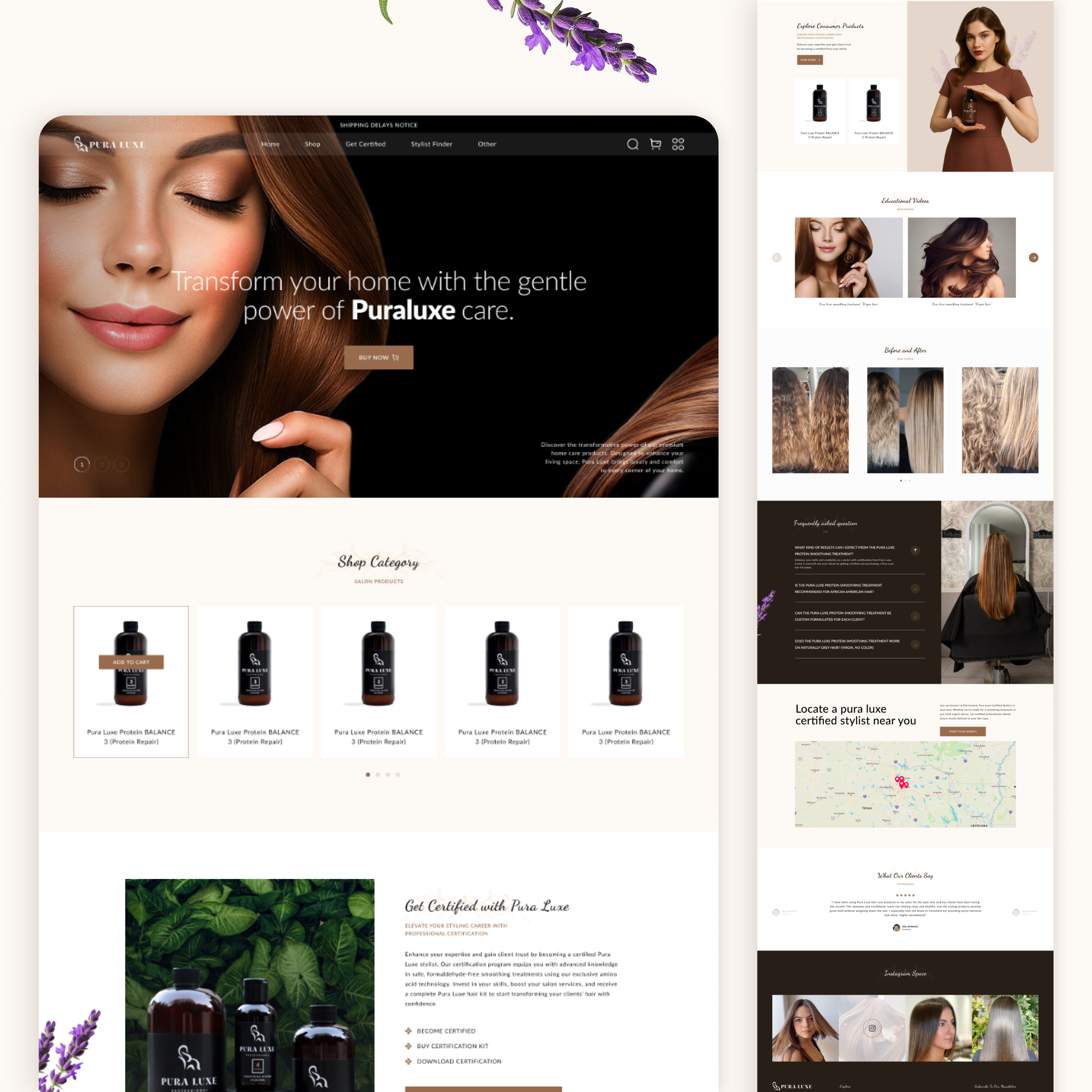 Website Design desi design designinspiration graphic design puraluxe website