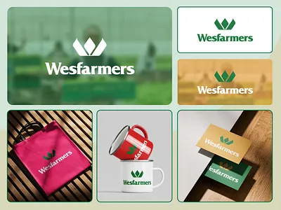 Wesfarmers Logo animation brand client farmerlogo graphic design graphix rohit logo logobranding ui