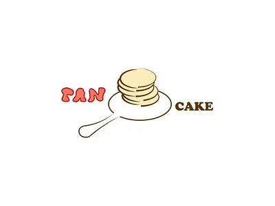 PANCAKE design illustration logo