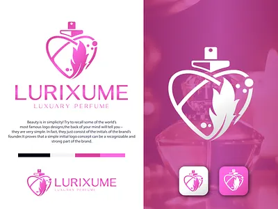 Perfume Logo - product Logo - folio - 2025 3d abstrack app brand indentity branding company creative crypto graphic design landing logo mark modern perfume podcast startup symbol tech ui wbside