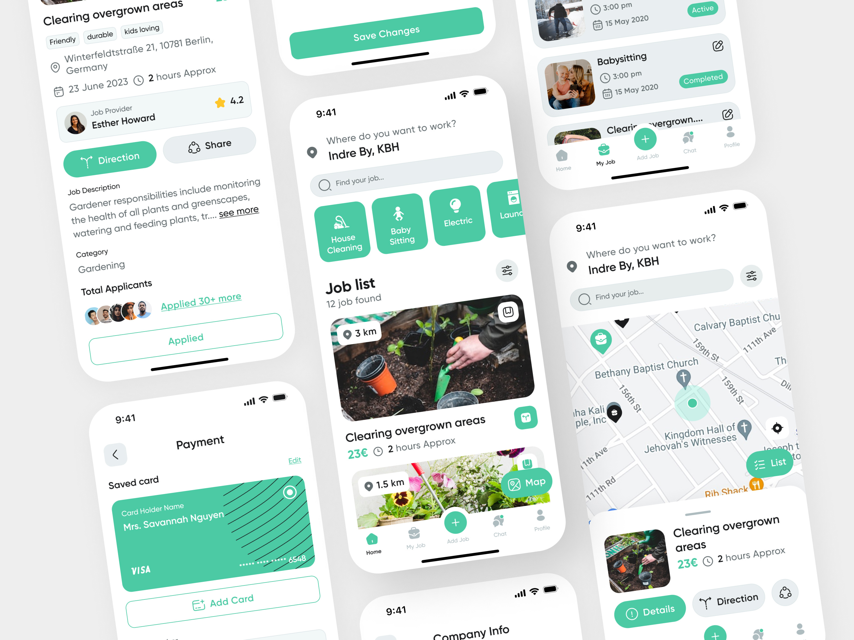 Example of Mobile App UI/UX Design | 5 Screens