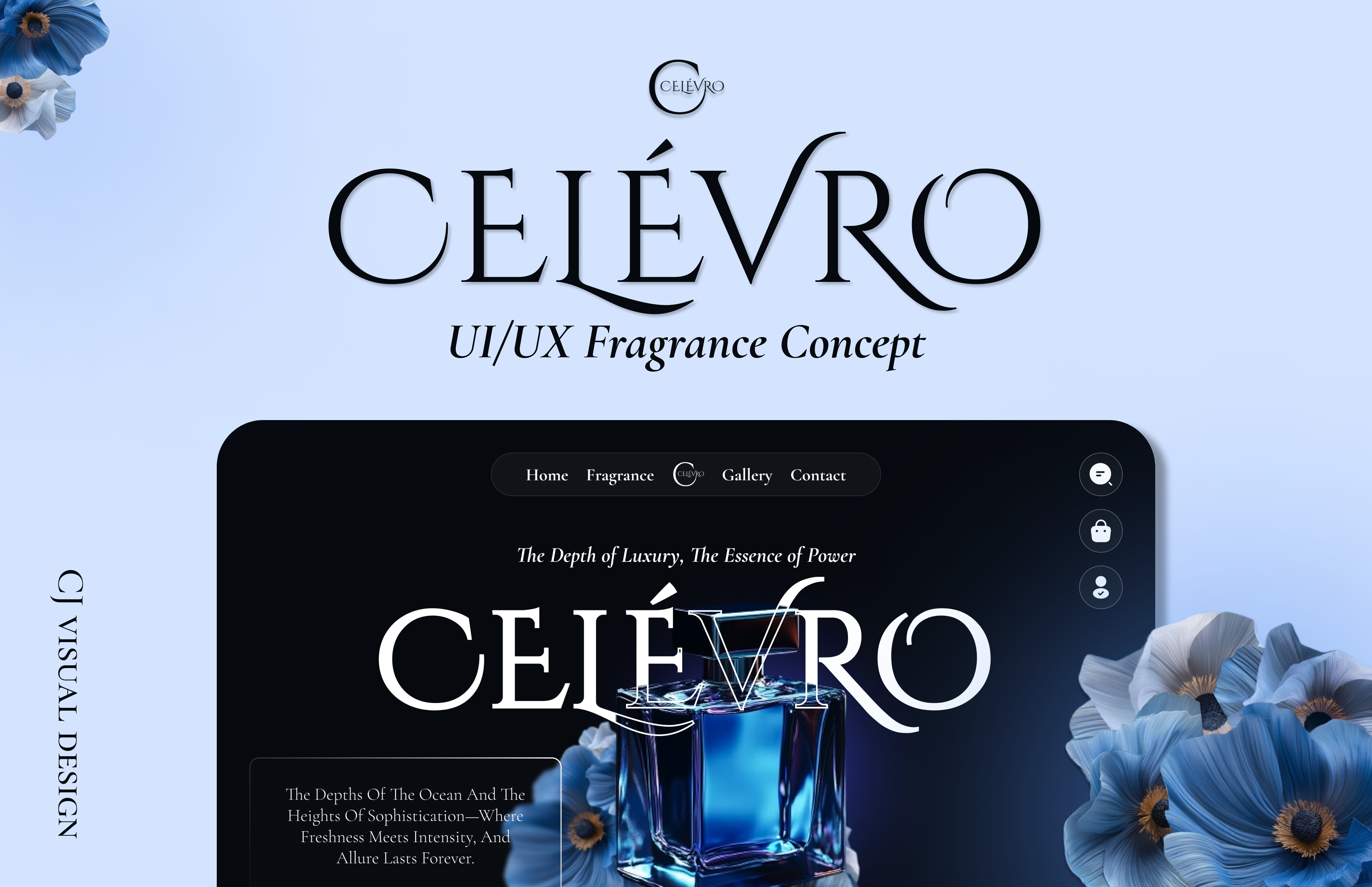 UI Fragrance concept hero page branding fragrance hero page herosection landing page perfume product design product landing page ui uiux visual design visuals web design