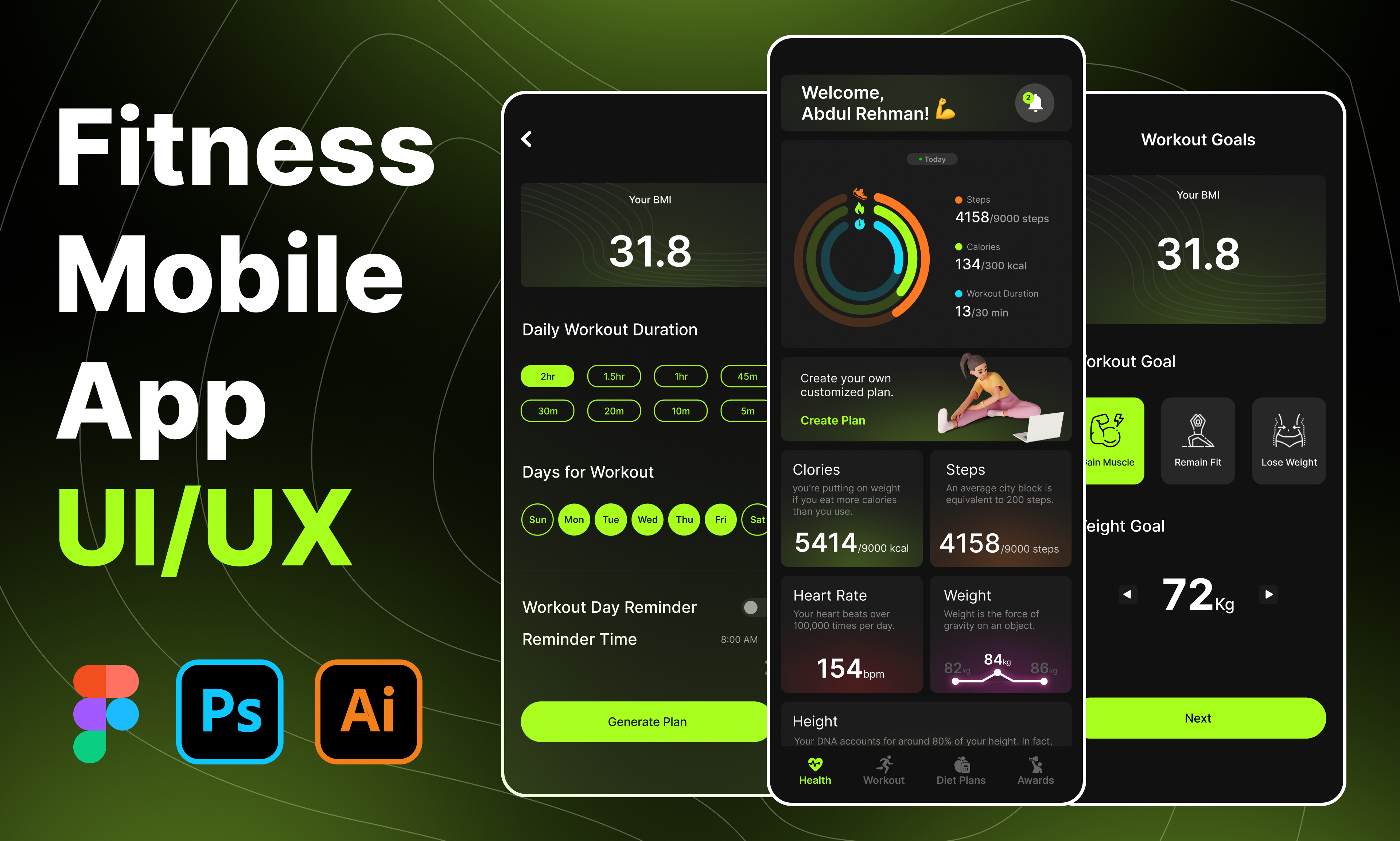 Example of Mobile App Design (10 15 Screens)