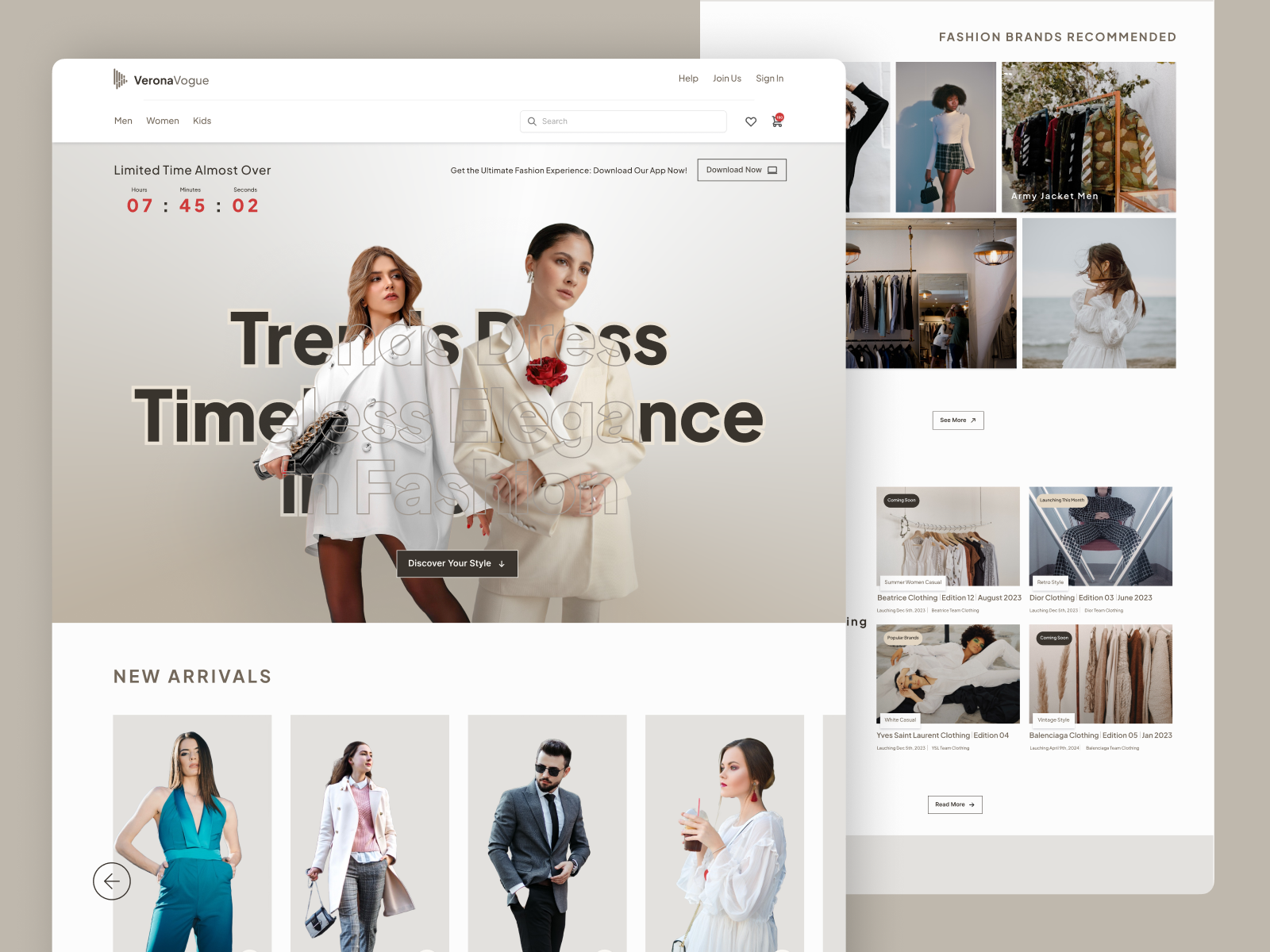 Example of Modern Landing Page Design