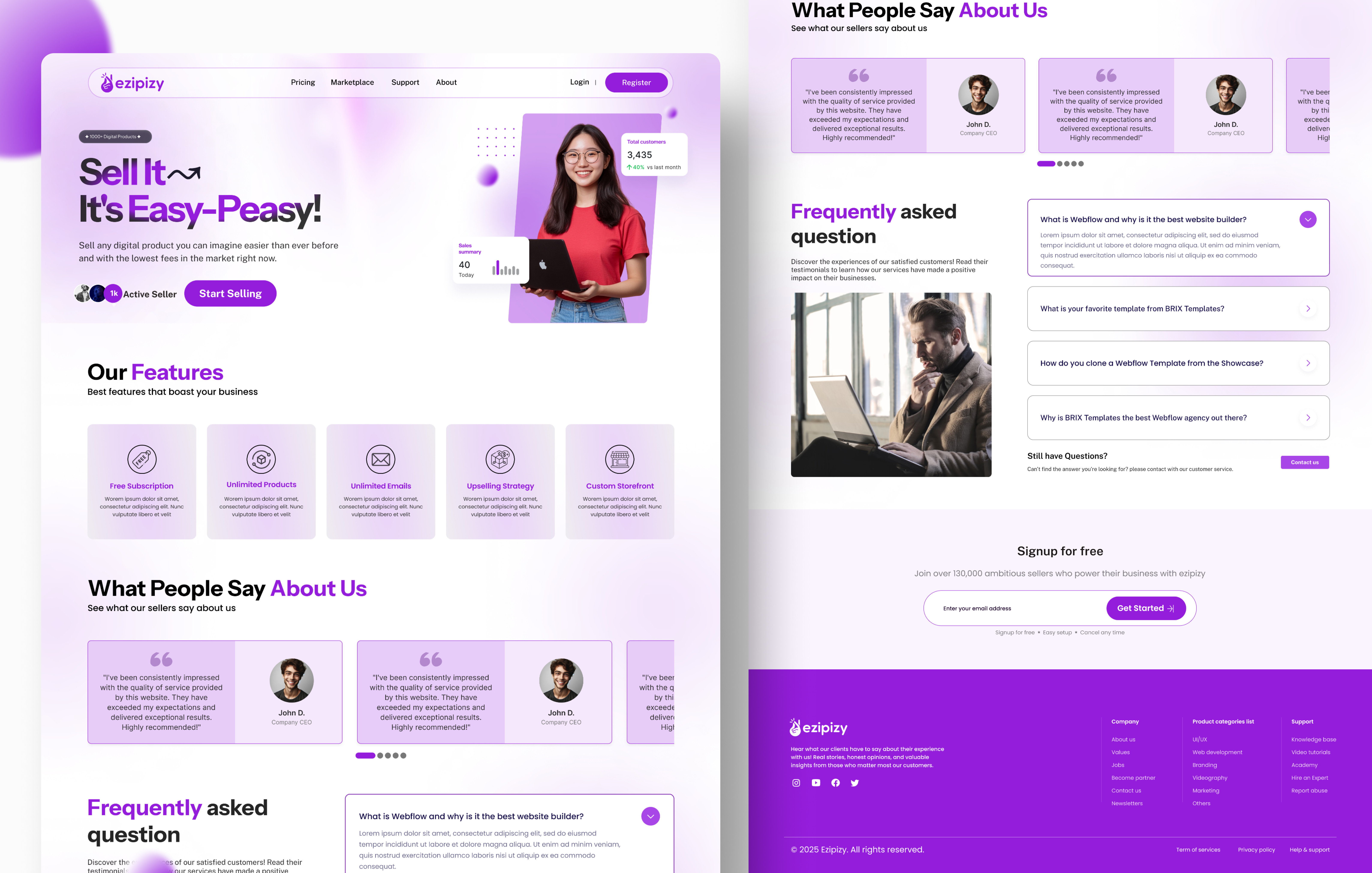 Example of Customized Software UI/UX Design