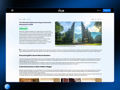 ✈️ Able Travels – Immersive Travel Blog Experience blog details blog page digitalproducts figma design figma website marketplace ui tour website website ui ux design