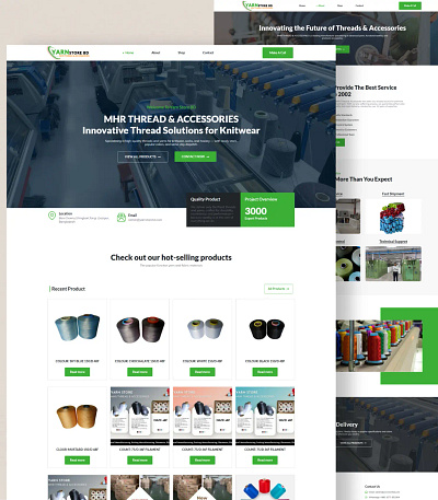 Yarn Store BD branding elementor elementor pro web design web development website wordpress