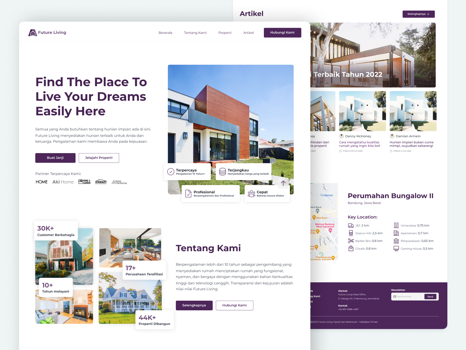 Example of Modern Landing Page Design