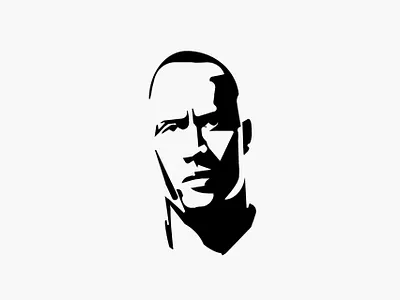 Dwayne Johnson portrait css drylikov html image portrait sass scss web