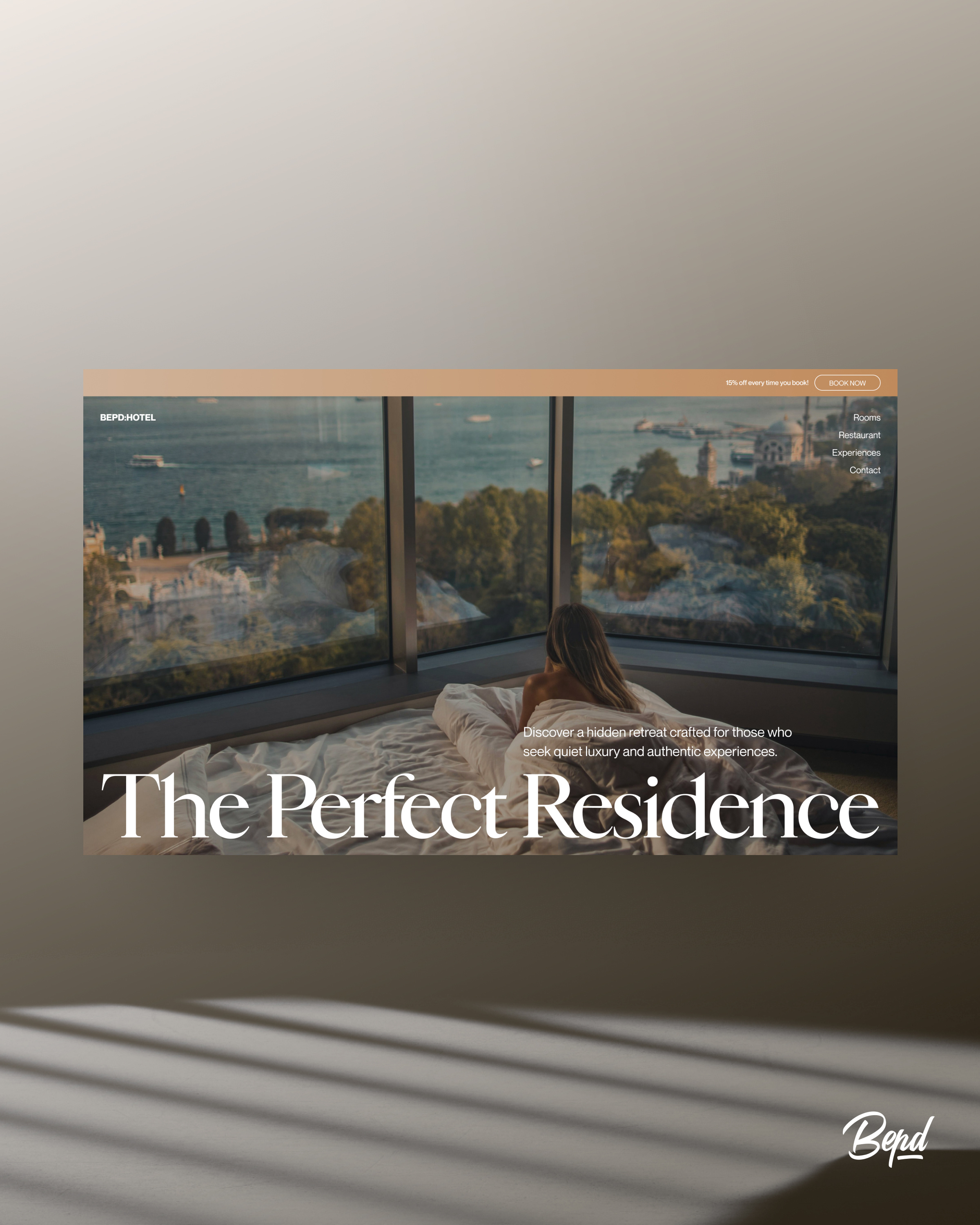 Boutique Hotel Website- UI Design Exploration boutique hotel hospitality hotel ui hotel website residence travel website web design website