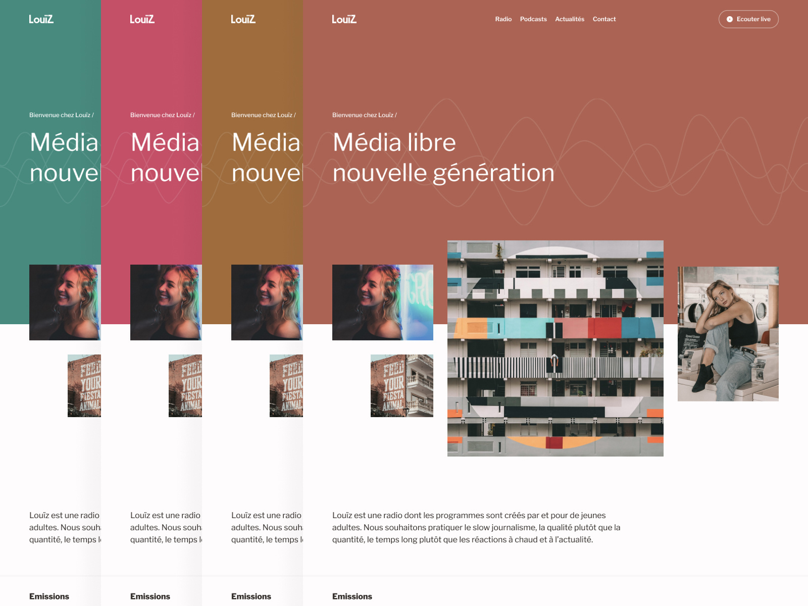 LouïZ Radio themes design web webdesign