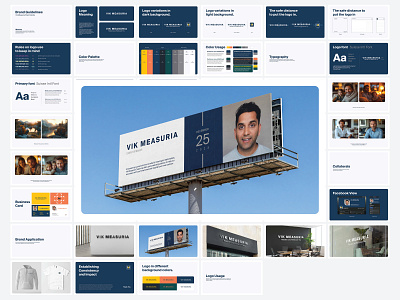 Brand Guidelines for Vik Measuria brand guidelines branding design graphic design illustration minimal vector