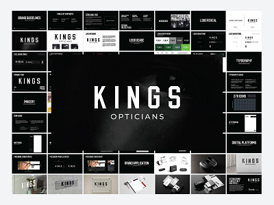 Brand Guidelines for KINGS Opticians branding design graphic design
