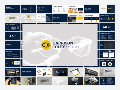Brand Guidelines for Harrison Coley Opticians branding graphic design