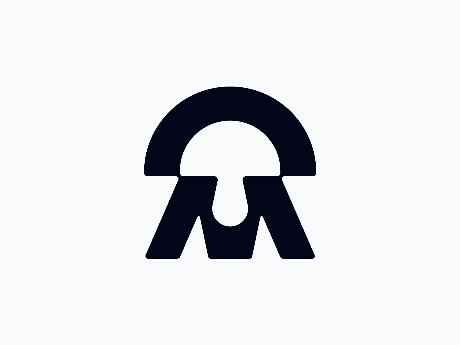 M + MUSHROOM branding brandmark design fungus graphic design letter m lettermark logo logo design m mark minimal monogram mushroom nature nature logo negative space pictogram sign symbol