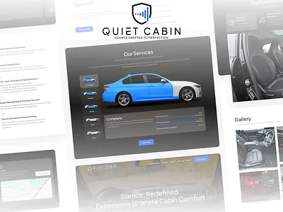 Quiet Cabin - Single Landing Page UI design landing page landing page design ui ui design uidesign uiux web design