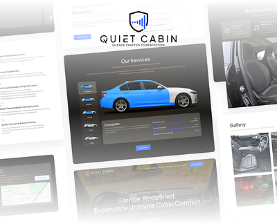 Quiet Cabin - Single Landing Page UI design landing page landing page design ui ui design uidesign uiux web design