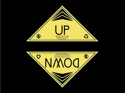 Up & Down graphic design typography