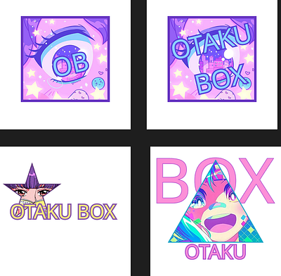 Otaku Box Logo Brief (Figma practise) anime ecommerce practise figma logo design mockups otaku box portfolio work